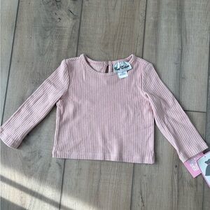 Rare Editions Soft Pink Long Sleeve Tee
